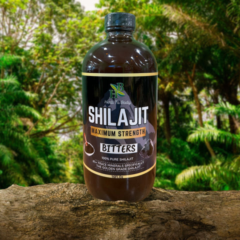 Herb to Body Shilajit Bitters | Wildcrafted | 16oz