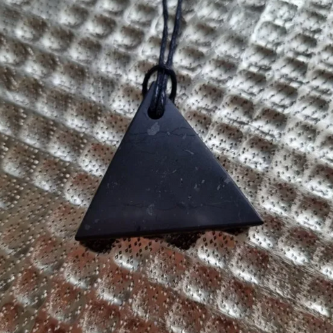 Shungite Triangle Pendant