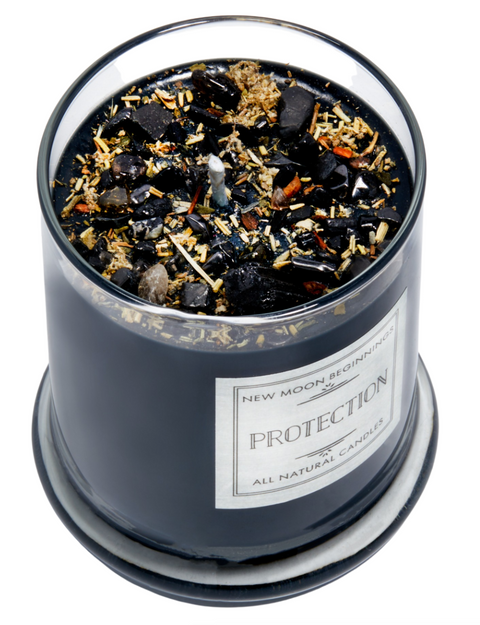 New Moon Beginnings Protection Candle