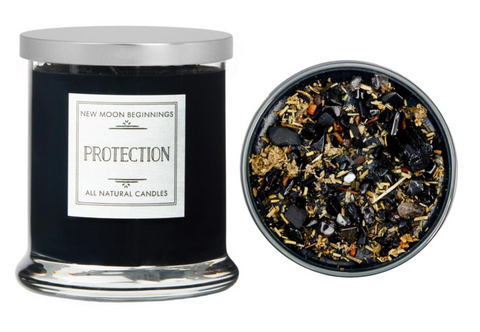 New Moon Beginnings Protection Candle