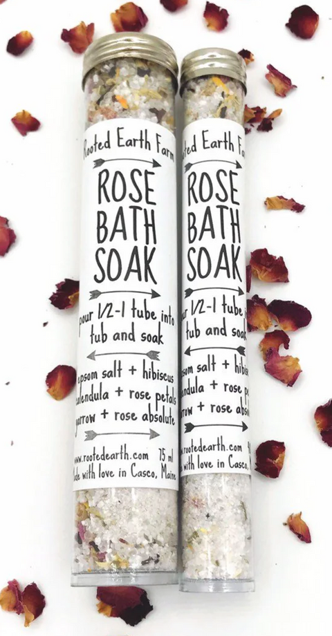 Rooted Earth Farm Rose Bath Soak